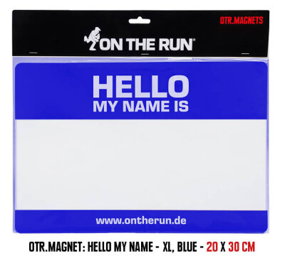 OTR.MAGNET - HELLO MY NAME IS - BLUE - XL