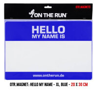 OTR.MAGNET - HELLO MY NAME IS - BLUE - XL