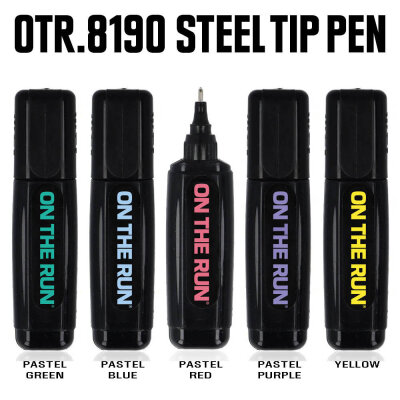 OTR 8190 FILLED - Steel Tip Pen - Correction Pen Colored - 1MM