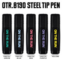 OTR 8190 FILLED - Steel Tip Pen - Correction Pen Colored - 1MM