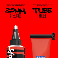 Bäder TAGGR Water Based Rough Surface Tube Steelball Marker - 50 ml - 5 Farben