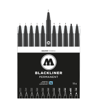 Molotow Blackliner Complete 11 Permanent Marker Set