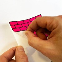 Flux Eggshell Stickers 50 Sticker - Bricks Magenta