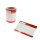 Dope Cans Sticker Hello My Name Is Rolle - 100 Sticker - Red Metallic