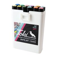 Toki Marker Fader 12 pcs Pastell Set