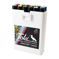 Toki Marker Fader 12 pcs Jungle Set
