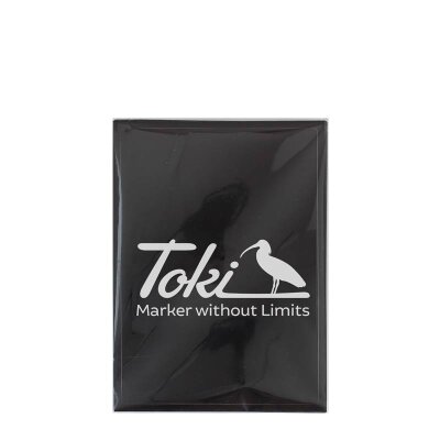 Toki Cracker Sticker Eggshell Black - 50 Stück