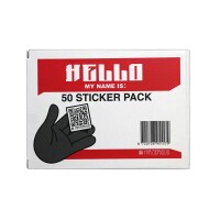 Mr. Serious HELLO MY NAME IS Sticker - 50 Stück