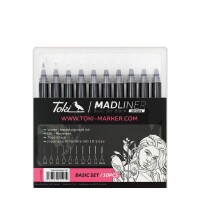 Toki Madliner 10 pcs Fineliner Set - Basic