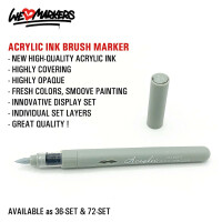 WLM ACRYLIC INK BRUSH-MARKER - 72 FARBEN SET
