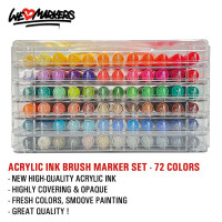 WLM ACRYLIC INK BRUSH-MARKER - 72 FARBEN SET