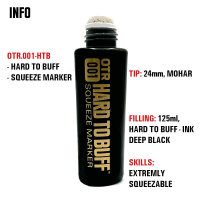 OTR 001 - HARD TO BUFF INK Squeeze Marker - Deep Black - 22mm