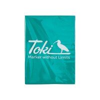 Toki Cracker Sticker Eggshell Neon Turquise - 50 Stück