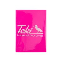 Toki Cracker Sticker Eggshell Neon Pink - 50 Stück