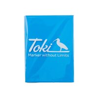 Toki Cracker Sticker Eggshell Neon Blue - 50 Stück