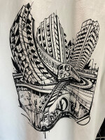 BACKYARD X FENSER T-SHIRT - RIEBECKPLATZ - weiß