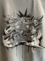 BACKYARD X FENSER T-SHIRT - HAIFISCH - grau M