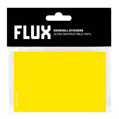 Flux Eggshell Stickers 50 Sticker - Gelb